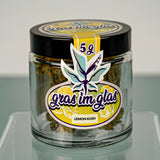 Lemon Kush 5 Gramm CBD-Blüten Gras im Glas